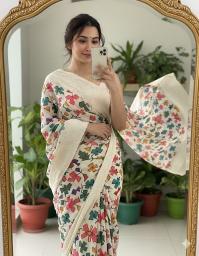 Svara asvi floral butta-2 saree wholesale clothing online